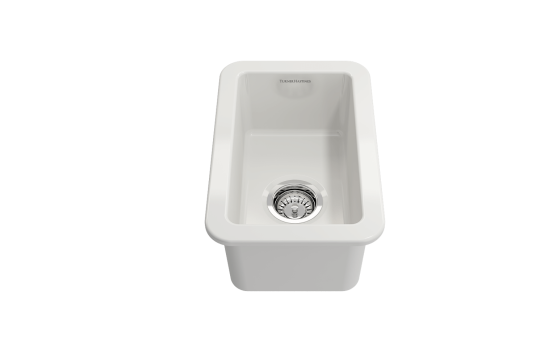 Cuisine 30 x 46 Inset / Undermount Fine Fireclay Gloss White Sink