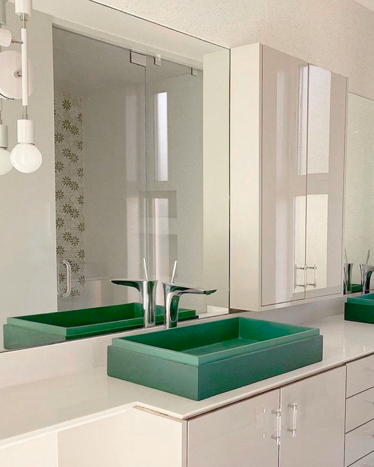 Stepp Rectangle Basin (Teal)