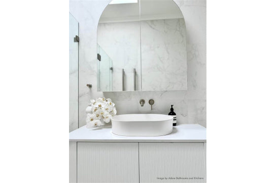 Fino 55 x 38 Matte White Above Counter Fireclay Basin — White & Neutral, Ceramic, Rectangle