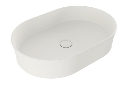 Universal 32/40mm Two Piece Brass Ceramic Pop-Up Waste - Matte White