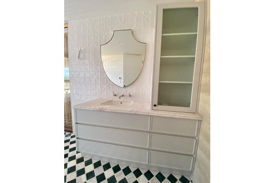 Fino Large 55 x 41 Under Counter Fireclay Basin - Matte White