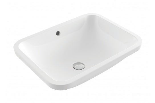Fino Large 55 x 41 Under Counter Fireclay Basin - Gloss White