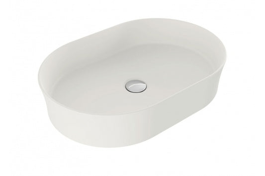 Fino 55 x 38 Matte White Above Counter Fireclay Basin