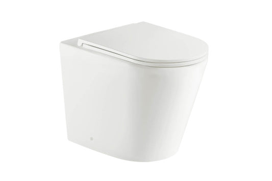 Fino WhisperFlush Matte White Floor Pan with Thin Seat