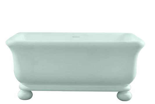 Kirkham 160 x 85 TitanCast Solid Surface Freestanding Bath with Ball Feet - Special Finish