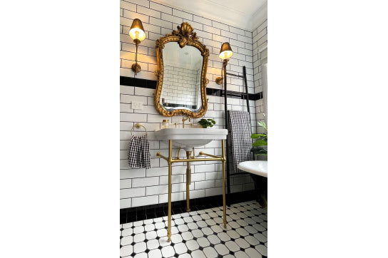 Claremont 68 x 51 Nuovo Basin Stand — Chrome, Freestanding