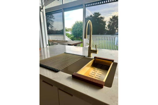 Sink Colander 43 x 19 - Brushed Brass