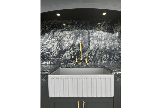 Ludlow Bridge Mixer Tap - Brushed Brass