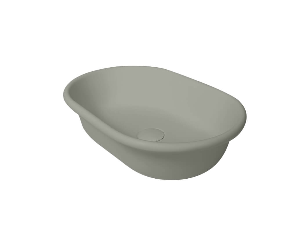 Blanche 53 x 36 TitanCast Solid Surface Above Counter Basin - Special Finish