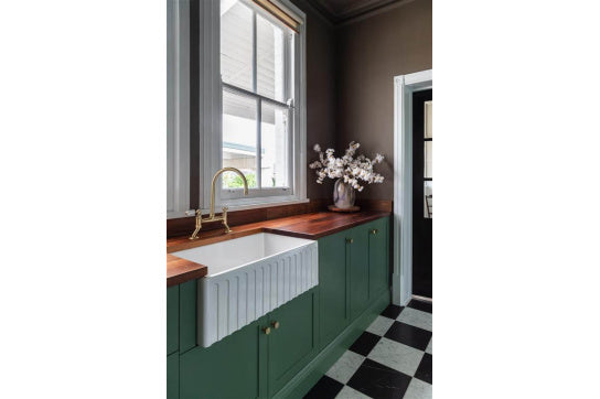 Ludlow Bridge Mixer Tap - Brushed Brass