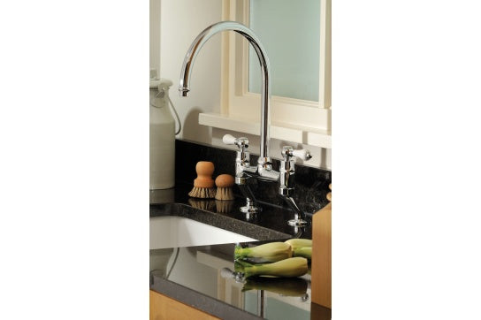 Ludlow Bridge Mixer Tap - Chrome