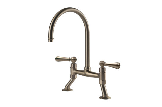 Ludlow Bridge Mixer Tap - Brushed Nickel