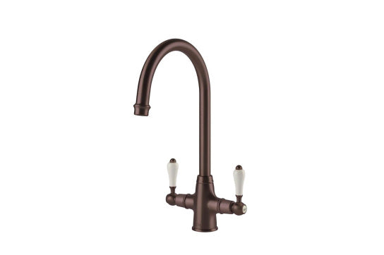 Ludlow Double Mixer Tap - English Bronze
