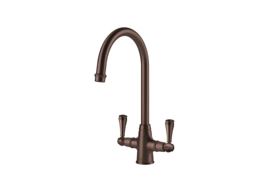 Ludlow Double Mixer Tap - English Bronze