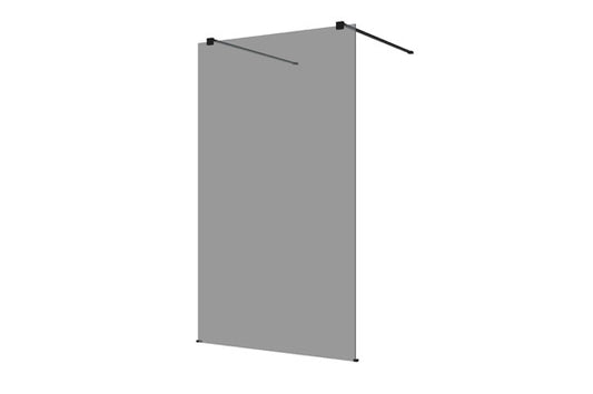 M-Series 1150 Freestanding Panel – Tinted glass/black fittings