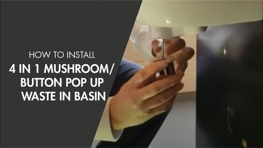 Universal 32/40mm Two Piece Brass Ceramic Pop-Up Waste - Matte White