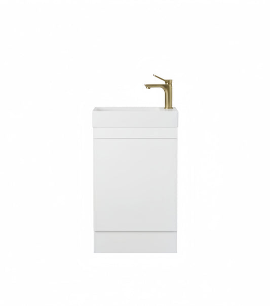 Alpha Mini Floor PVC Vanity with build in kickboard LK-AL42K