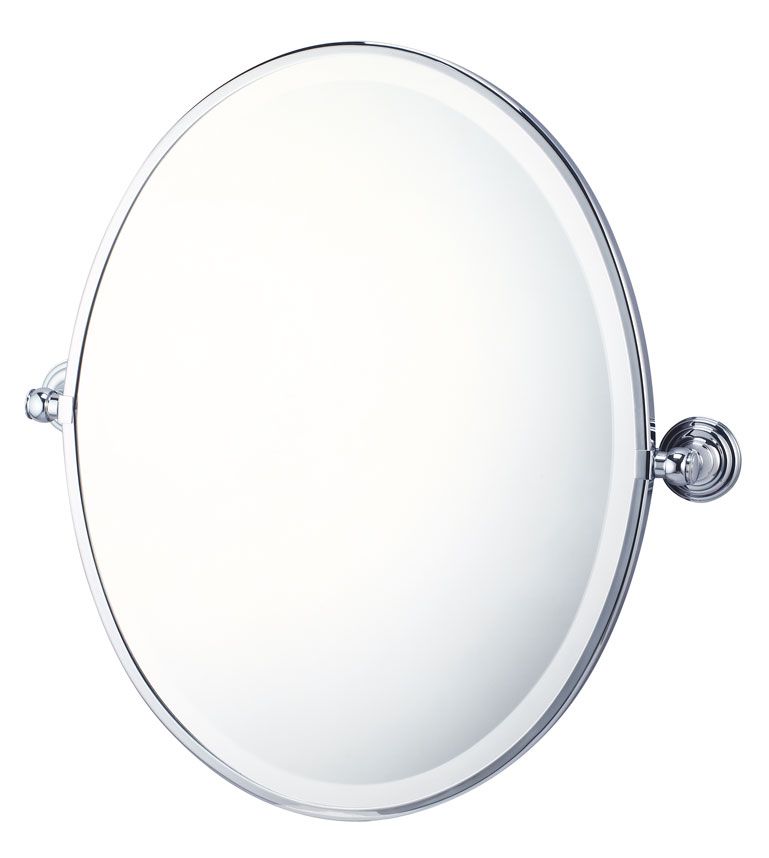 Turner Hastings Mayer Pivot Oval Mirror — Brushed Brass, Wall Mirrors