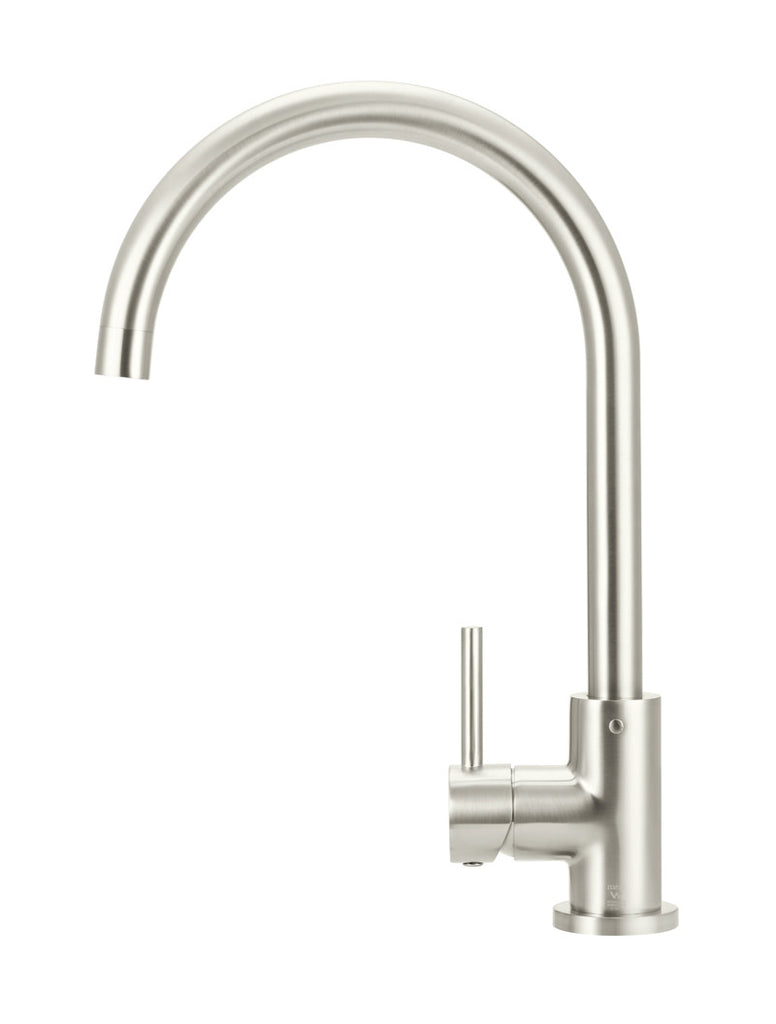 ROUND GOOSENECK KITCHEN MIXER TAP