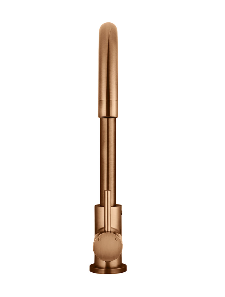 ROUND GOOSENECK KITCHEN MIXER TAP