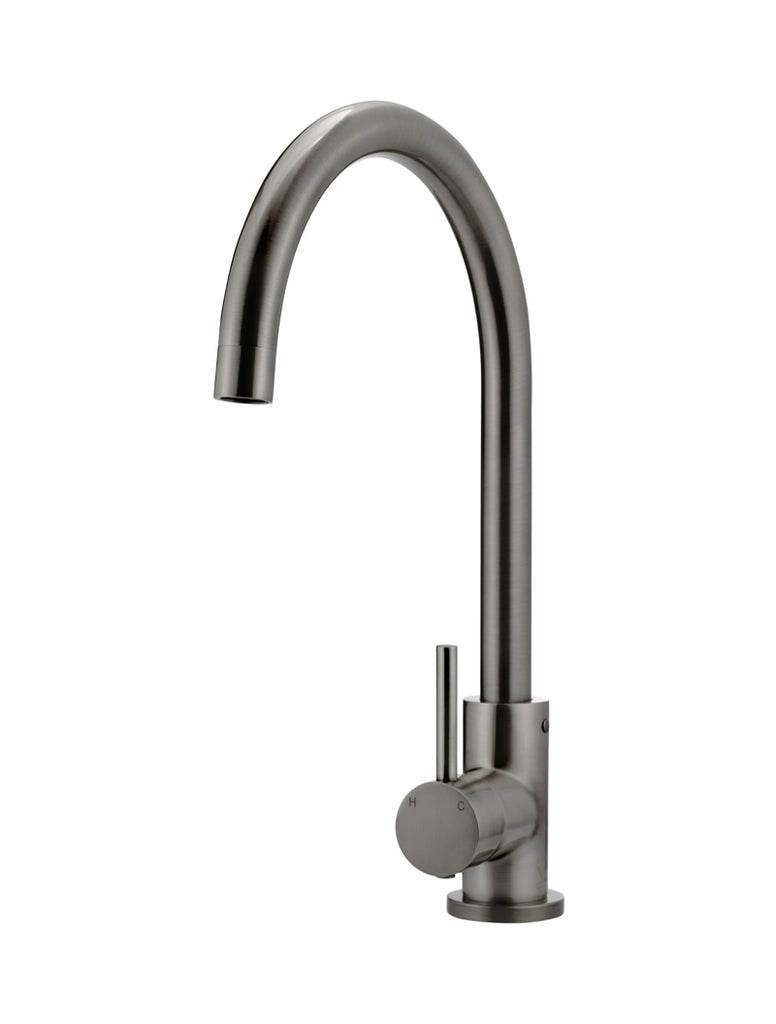 ROUND GOOSENECK KITCHEN MIXER TAP