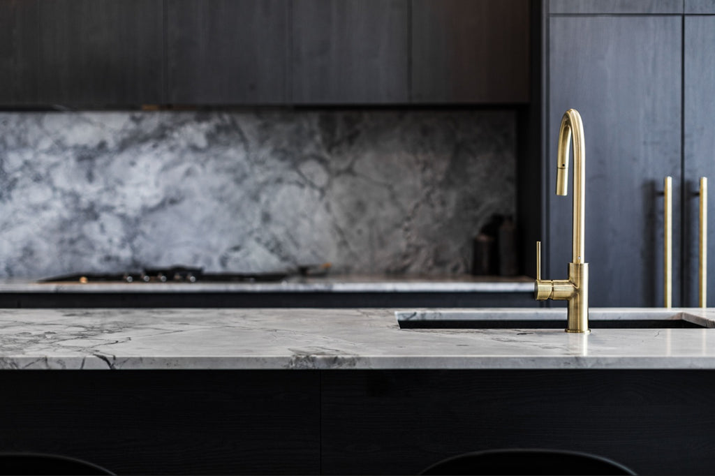 ROUND PICCOLA PULL OUT KITCHEN MIXER TAP