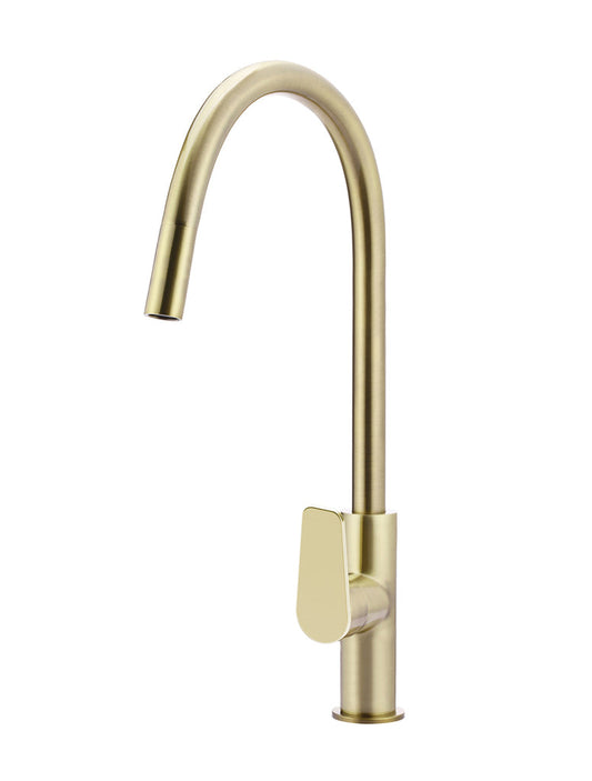 ROUND PADDLE PICCOLA PULL OUT KITCHEN MIXER TAP