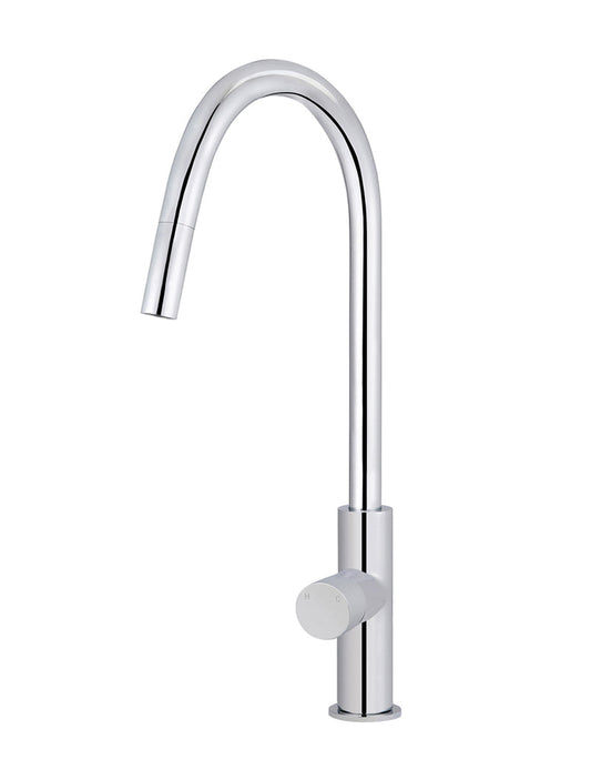 ROUND PINLESS PICCOLA PULL OUT KITCHEN MIXER TAP