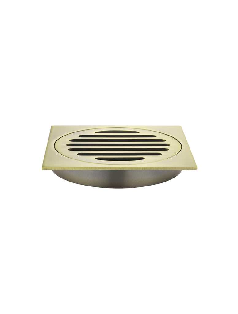 SQUARE FLOOR GRATE SHOWER DRAIN 100MM OUTLET