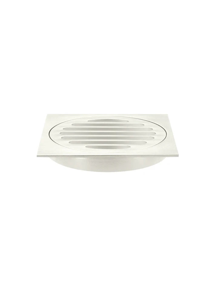 SQUARE FLOOR GRATE SHOWER DRAIN 100MM OUTLET