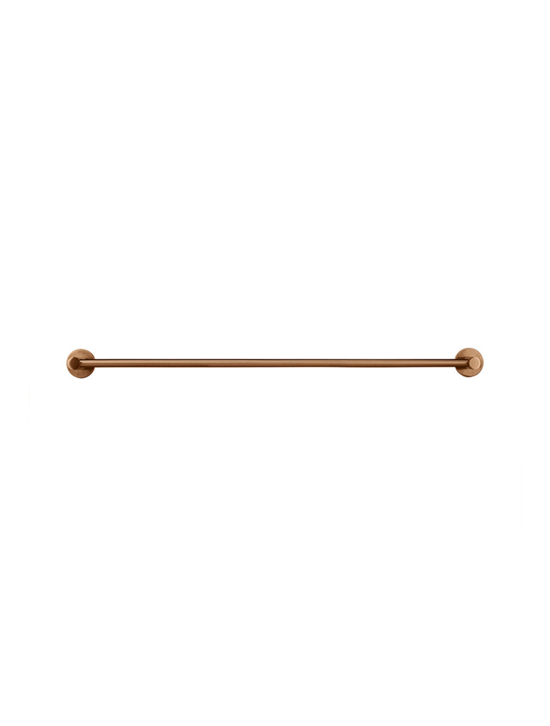 Meir Round Double Towel Rail 600MM — PVD Lustre Bronze, Bronze