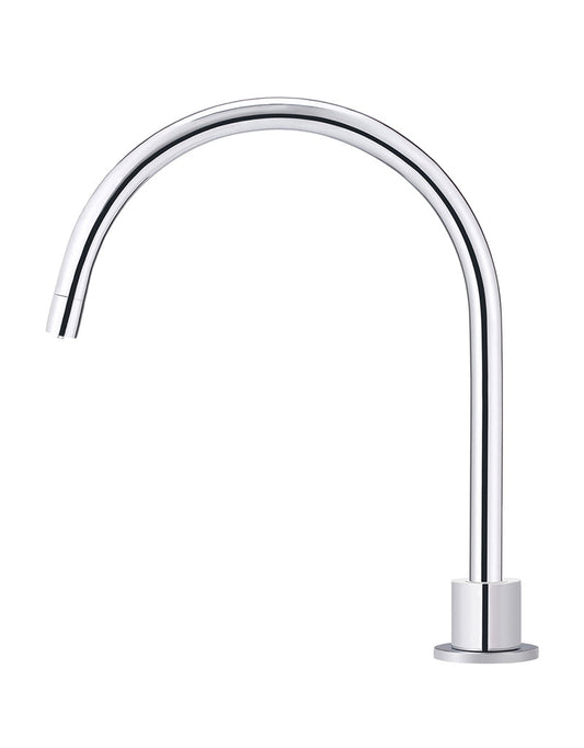 ROUND GOOSENECK HIGH-RISE SWIVEL HOB SPOUT
