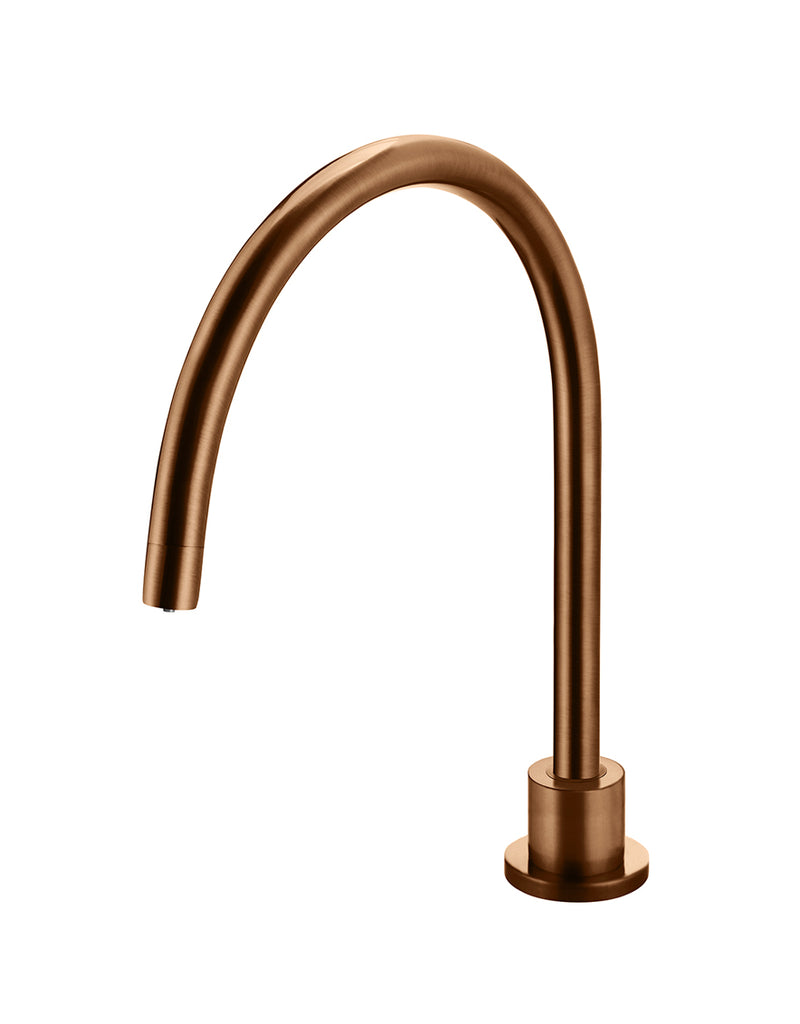 Round Gooseneck High-Rise Swivel Hob Spout