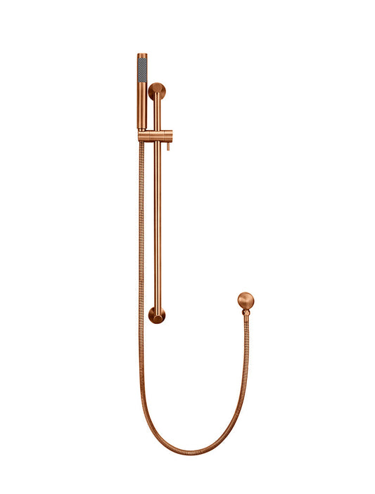 ROUND HAND SHOWER ON RAIL COLUMN
