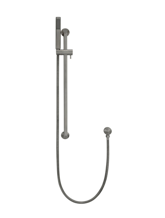 ROUND HAND SHOWER ON RAIL COLUMN