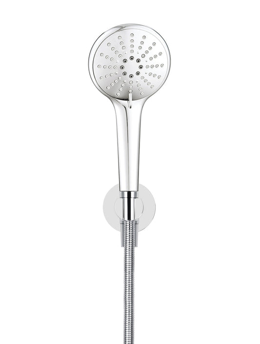 ROUND THREE FUNCTION HAND SHOWER ON FIXED BRACKET