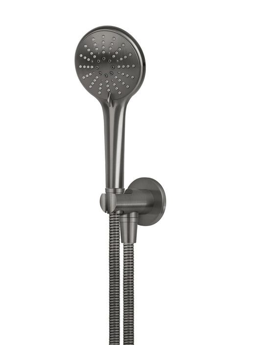ROUND THREE FUNCTION HAND SHOWER ON FIXED BRACKET