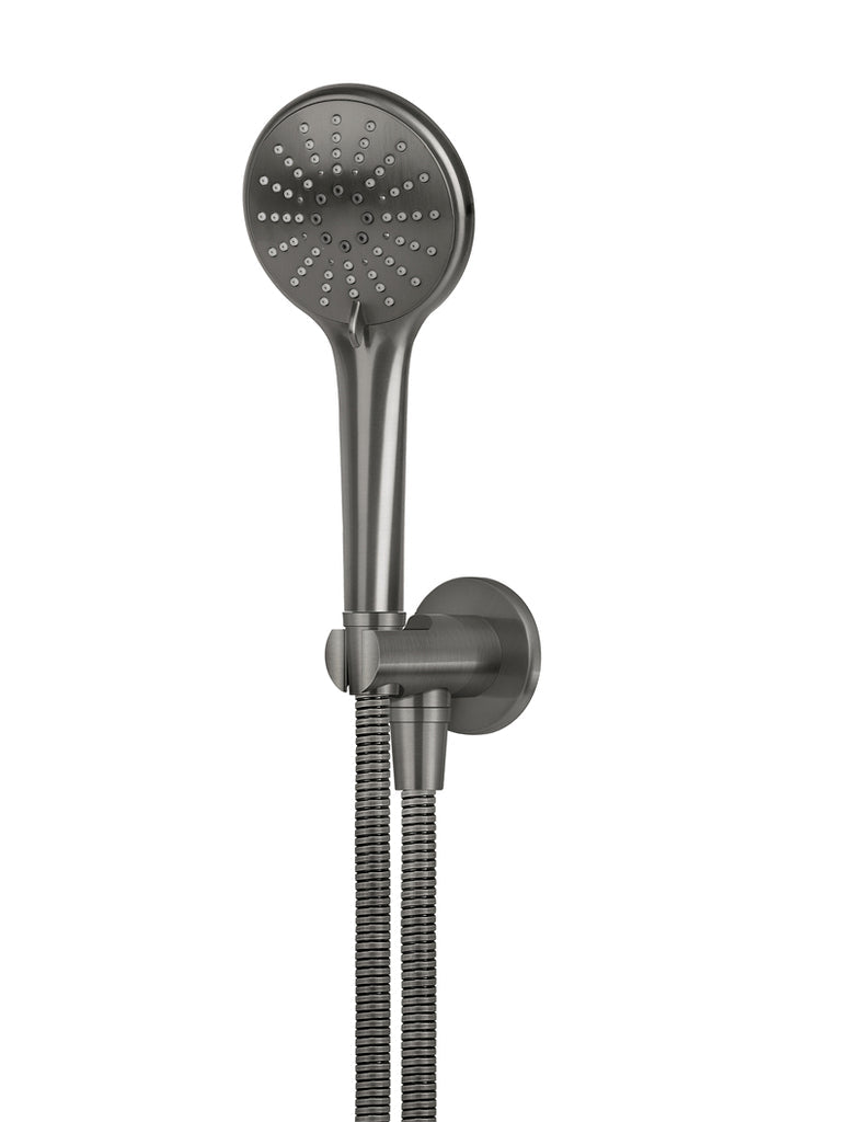 ROUND THREE FUNCTION HAND SHOWER ON FIXED BRACKET