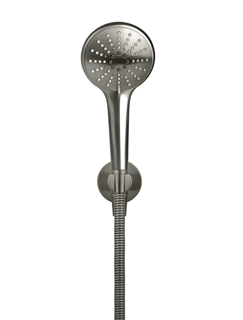 ROUND THREE FUNCTION HAND SHOWER ON FIXED BRACKET
