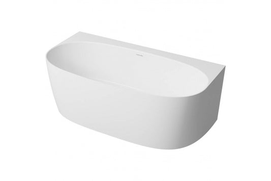 Narva 158 x 86 MagnaCast Back To Wall Bath - Matte White