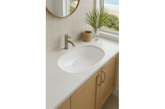 Narva 57x 39 Undercounter Pill Basin - Gloss White