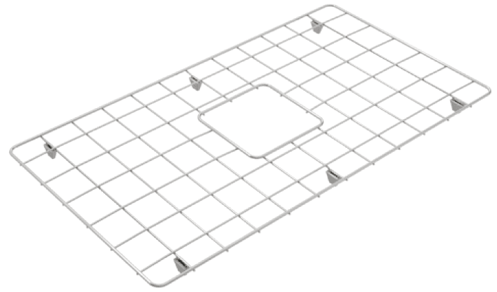 Novi 75 Protective Stainless Steel Grid — Chrome & Stainless, Sink Accessories