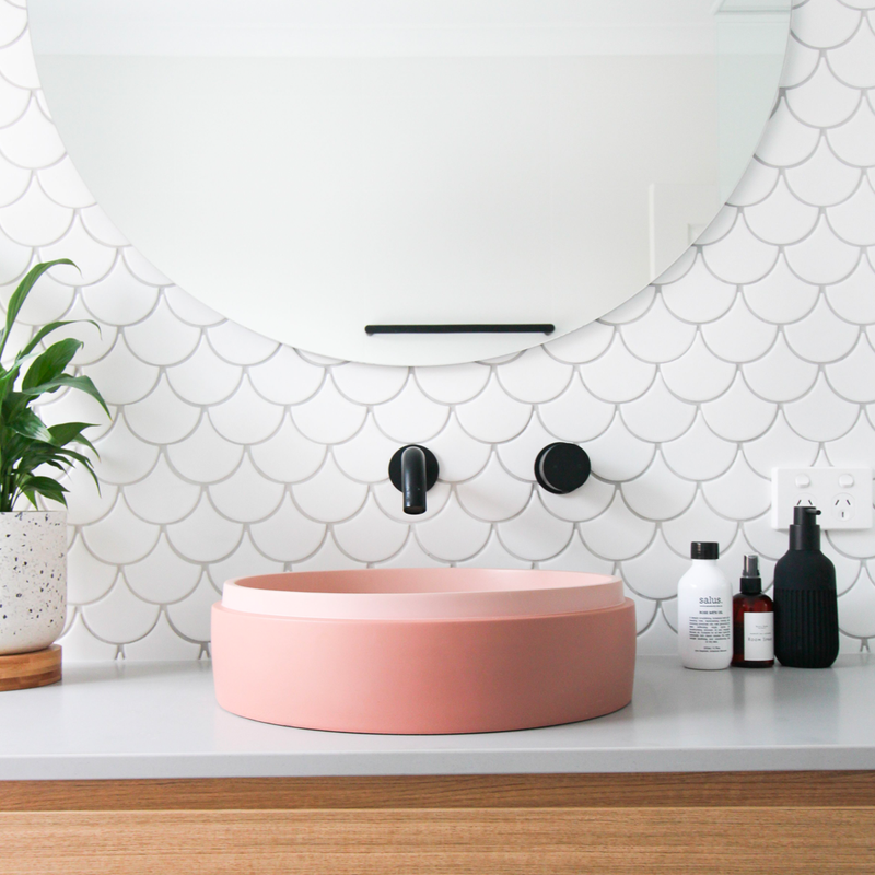 Cylinder - Funl Basin (Blush Pink)