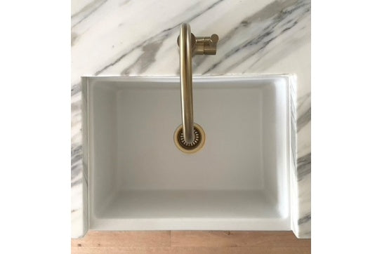 Patri 60 x 46 Fine Fireclay Single Bowl Farmhouse Butler Sink