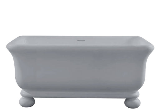 Kirkham 160 x 85 TitanCast Solid Surface Freestanding Bath with Ball Feet - Special Finish