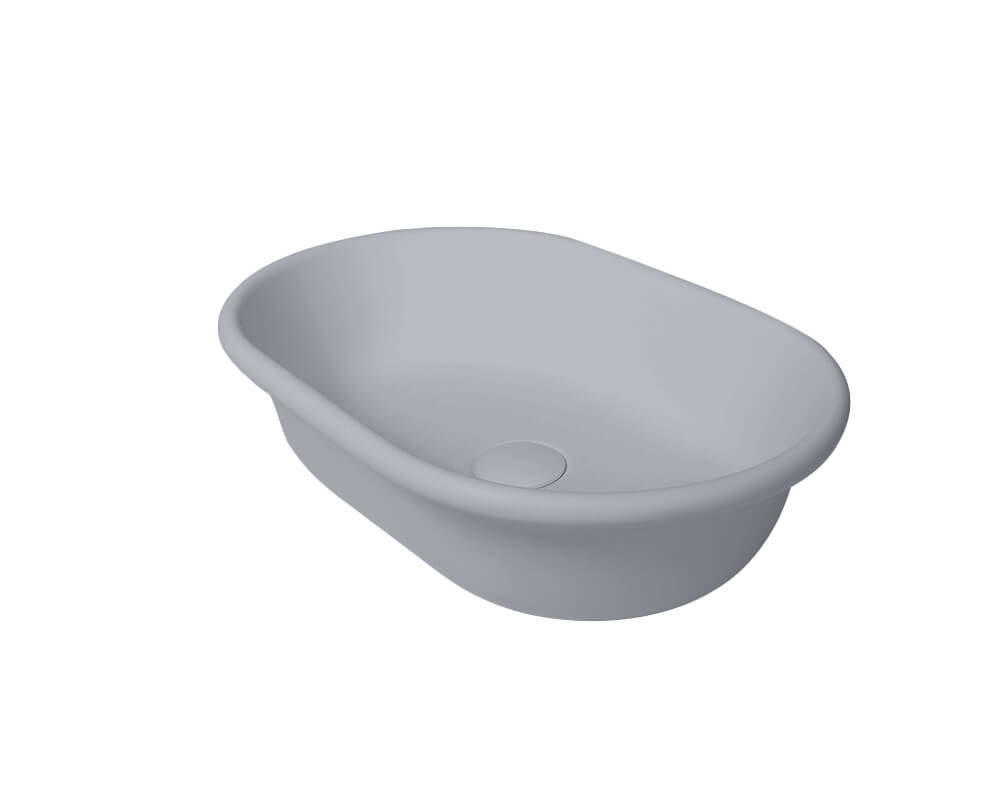Blanche 53 x 36 TitanCast Solid Surface Above Counter Basin - Special Finish