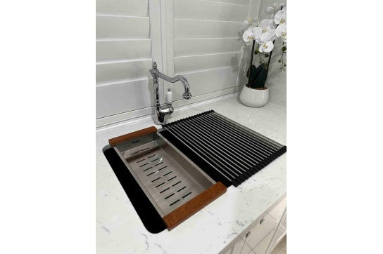 Roll-Up Sink Drainer 43 x 32 - Stainless Steel