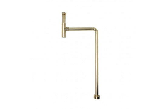 Deluxe Adjustable Bottle S Trap - Brushed Brass