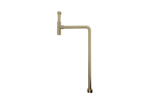Deluxe Adjustable Bottle S Trap - Brushed Brass