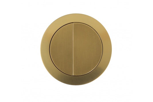 Round Brushed Brass Flush Button
